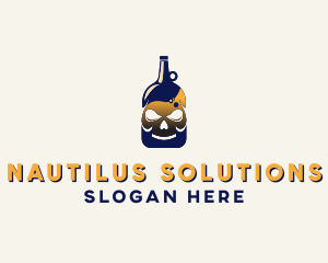 Skull Liquor Bar  logo design