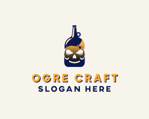 Skull Liquor Bar  logo design