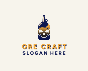 Skull Liquor Bar  logo design