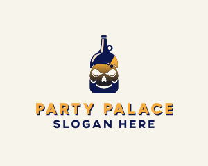 Skull Liquor Bar  logo design