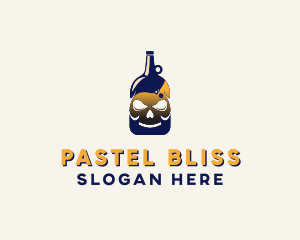 Skull Liquor Bar  logo design