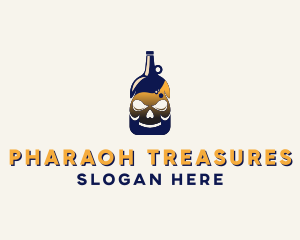 Skull Liquor Bar  logo design