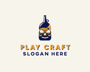 Skull Liquor Bar  logo design