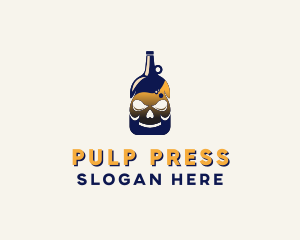 Skull Liquor Bar  logo design