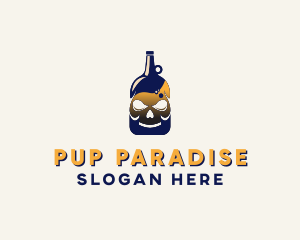 Skull Liquor Bar  logo design