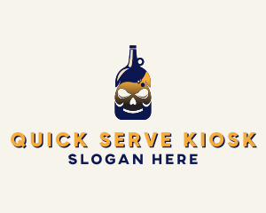 Skull Liquor Bar  logo design