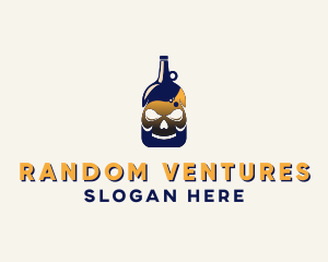 Skull Liquor Bar  logo design