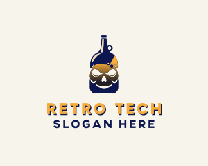 Skull Liquor Bar  logo design