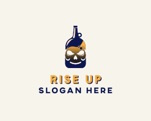 Skull Liquor Bar  logo design