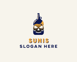 Skull Liquor Bar  logo design