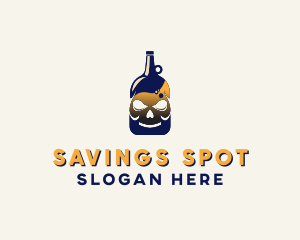 Skull Liquor Bar  logo design