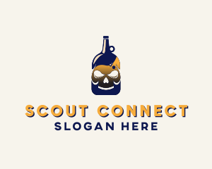 Skull Liquor Bar  logo design