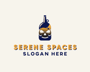 Skull Liquor Bar  logo design