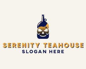 Skull Liquor Bar  logo design