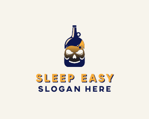 Skull Liquor Bar  logo design