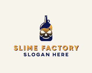 Skull Liquor Bar  logo design