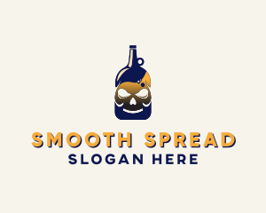 Skull Liquor Bar  logo design