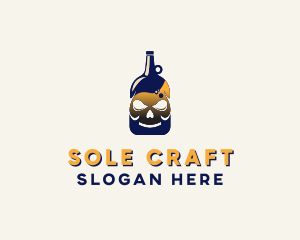 Skull Liquor Bar  logo design