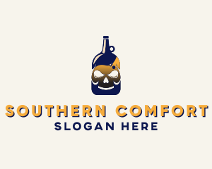 Skull Liquor Bar  logo design