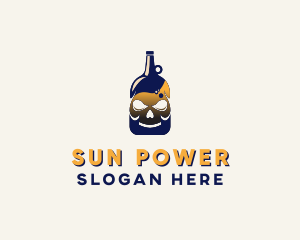 Skull Liquor Bar  logo design