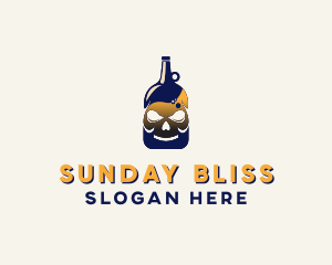 Skull Liquor Bar  logo design