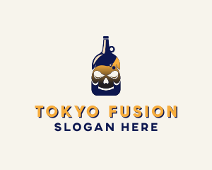 Skull Liquor Bar  logo design