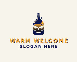 Skull Liquor Bar  logo design