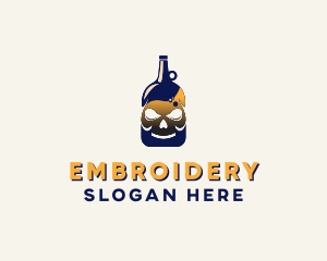 Skull Liquor Bar  logo design