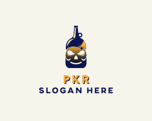 Skull Liquor Bar  logo design