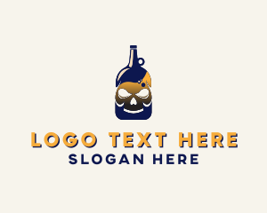 Bar - Skull Liquor Bar logo design