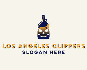 Skull Liquor Bar  logo design