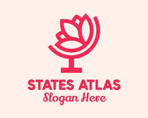 Pink Lotus Atlas logo design