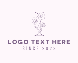 Etsy - Botanical Letter I logo design