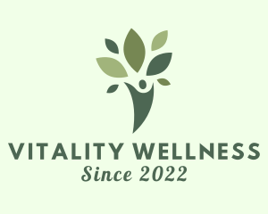 Wellness Therapy Leaf logo design