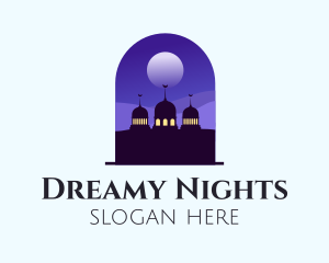 Night Sky Mosque  logo design