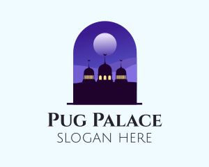 Night Sky Mosque  logo design