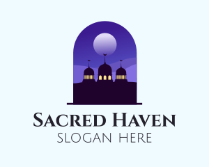 Mosque - Night Sky Mosque logo design