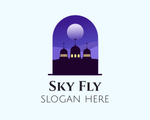 Night Sky Mosque  logo design