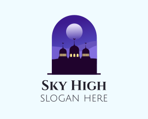 Night Sky Mosque  logo design