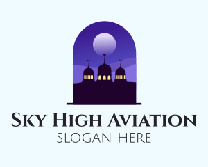 Night Sky Mosque  logo design