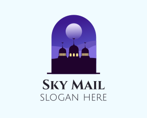 Night Sky Mosque  logo design