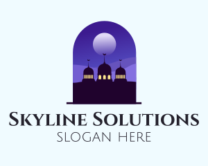 Night Sky Mosque  logo design
