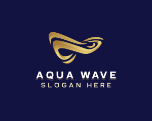 Wave Infinity Loop logo design