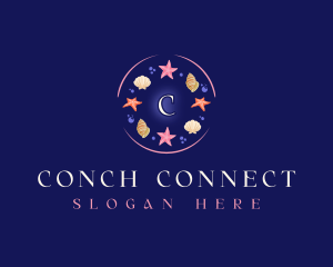 Conch - Shell Starfish Souvenir logo design
