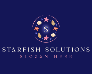 Shell Starfish Souvenir logo design