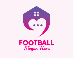 Lovely Home Chat Messaging Logo