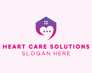 Heart Home Care logo design