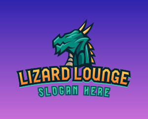 Lizard - Dragon Myth Creature logo design