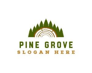 Pine Tree Woodworking logo design