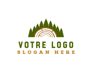 Woodworking - Pine Tree Woodworking logo design
